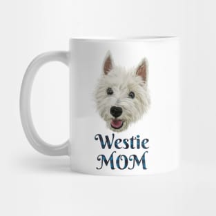 Womens Westie Mom Smiling West Highland Terrier Mug